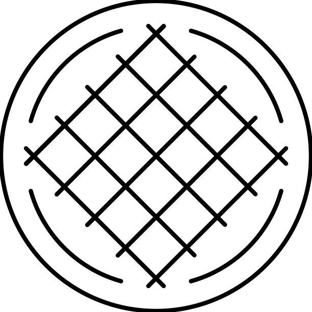 梭织面料的纺织线条图标图片下载