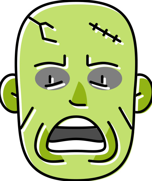 僵尸邪恶颜色图标图片下载