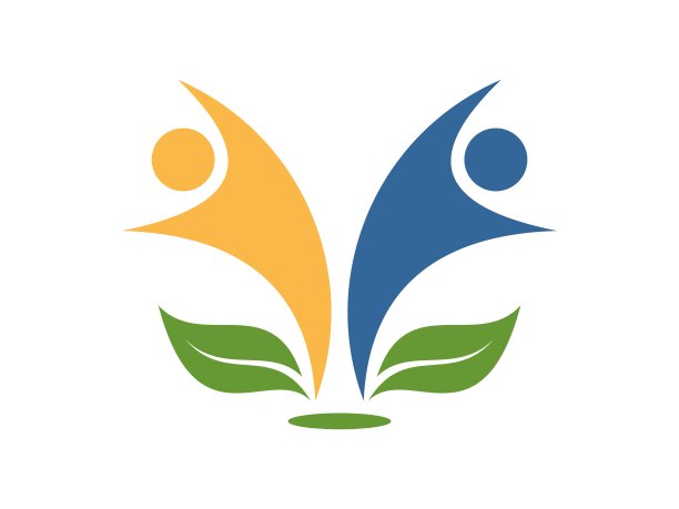 两个幸福的人带着叶子图片下载