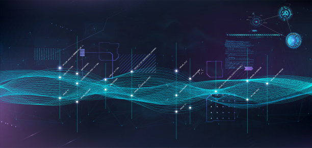 创新技术，未来HUD风格的大数据算法图片下载