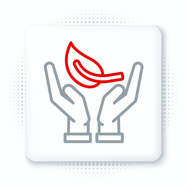 线芽在手中的环保图标隔离在白色背景。种子和幼苗。种植树苗。生态学的概念。彩色轮廓概念。向量图片下载