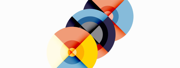 圆形阴影新潮的最小几何图片下载