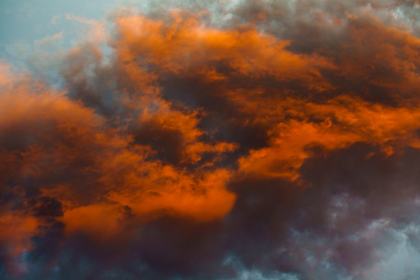 日落天空中的彩云图片下载