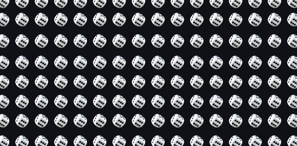 白色骰子旗帜或图案背景上的黑色背景图片下载