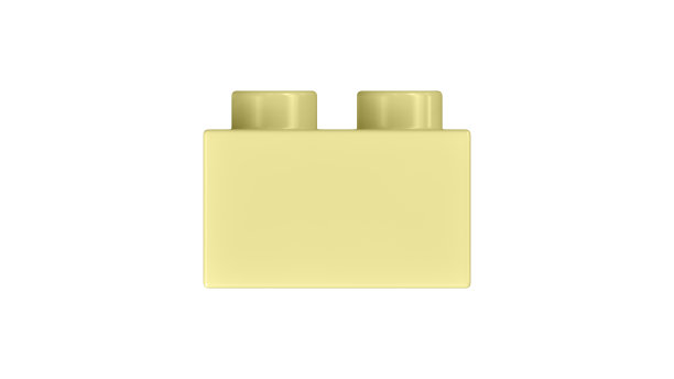 白背景上孤立的霞多丽玩具块。图片下载