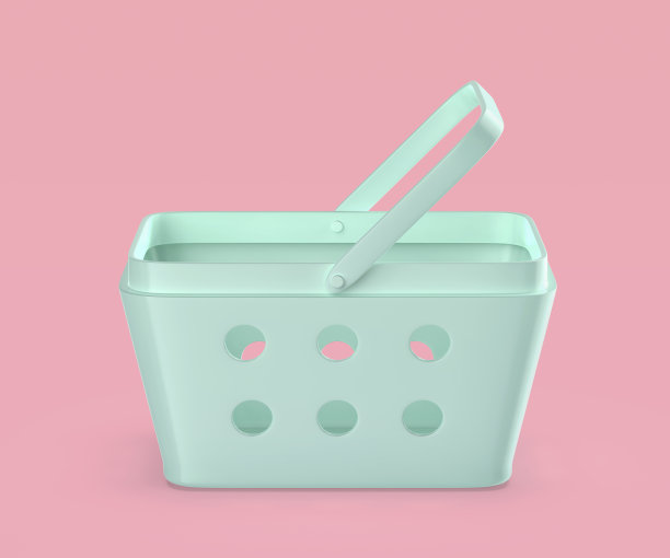 空塑料购物篮图片下载