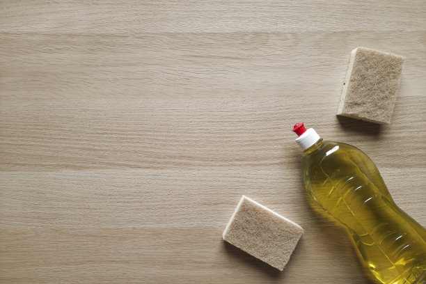 洗碗。副本的空间。前视图。图片下载