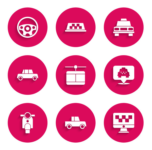 设置缆车汽车电脑呼叫出租车服务图片下载