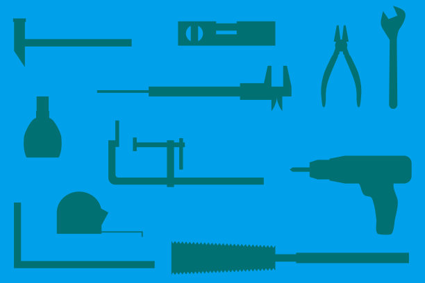 壁纸与简单的工具图标图片下载