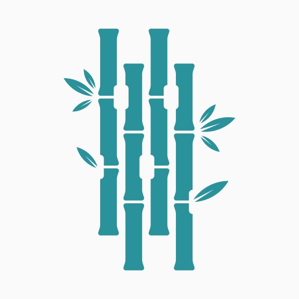 矢量插图竹剪影风格。图片下载