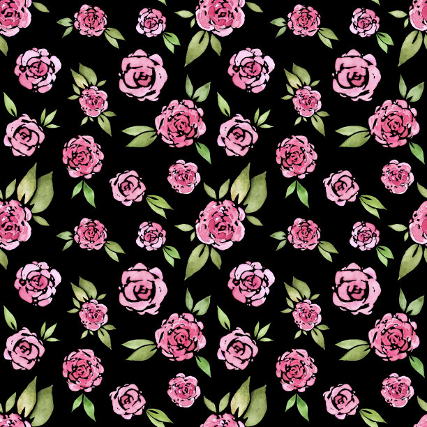 玫瑰叶子图案图片下载