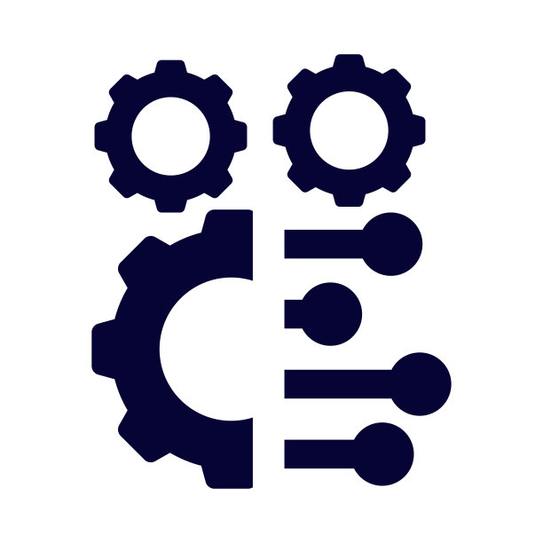 齿轮，技术，微芯片，现代科技的标志图片下载