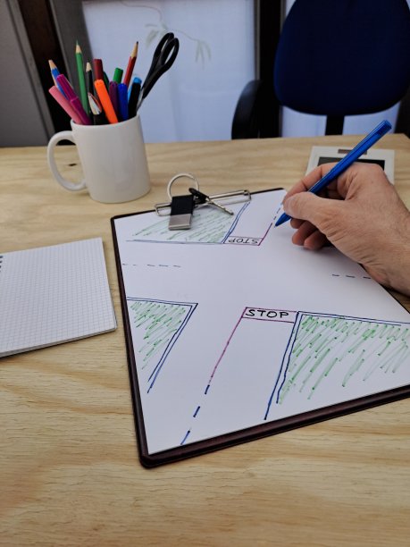 绘制过马路保险事务所图片下载