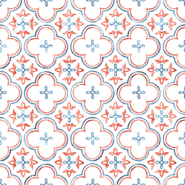 无缝水彩图案。图片下载