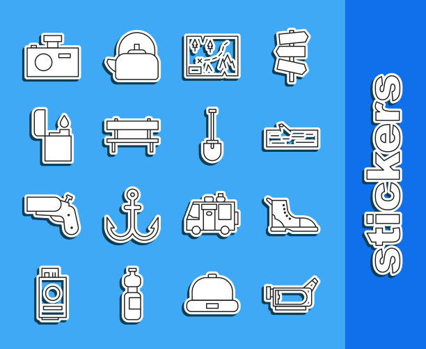 集线电影相机徒步旅行靴木制原木图片下载