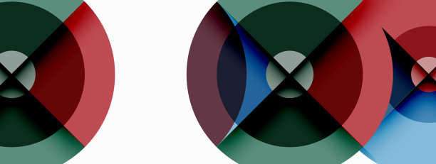 圆形阴影新潮的最小几何图片下载