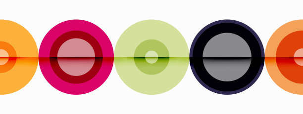 圆形阴影新潮的最小几何图片下载