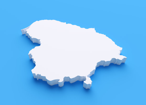 立陶宛的国际边界，蓝色背景图片下载