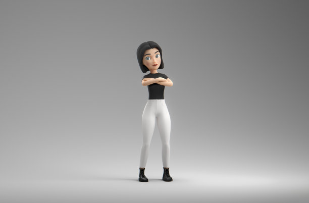 一个女性元世界化身的肖像图片下载