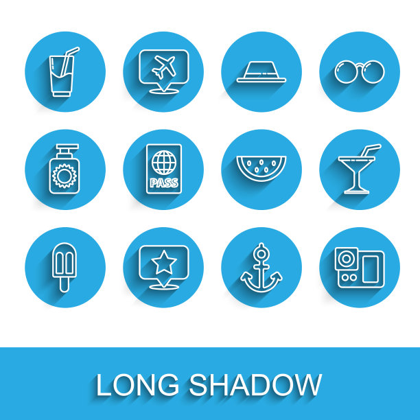 用星号设置直线冰淇淋地图指针图片下载