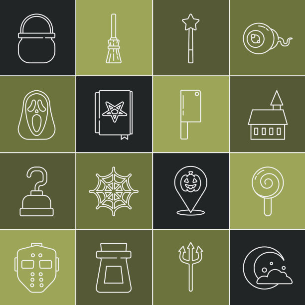 设定行月亮和星星棒棒糖城堡魔法图片下载