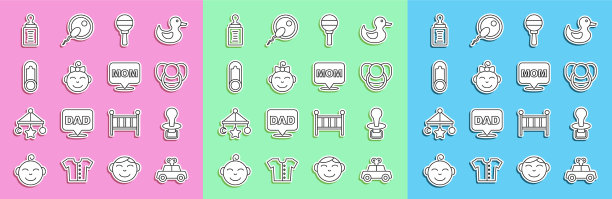 集行玩具车婴儿假人奶嘴摇铃婴儿图片下载