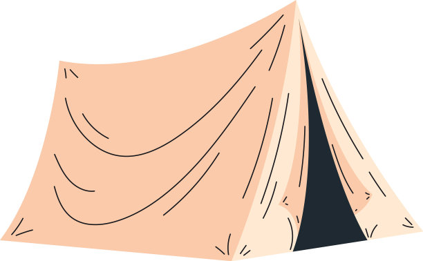 米色露营帐篷图片下载