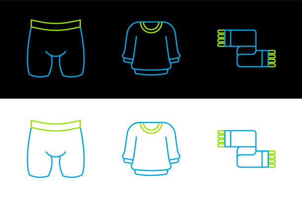 套线冬季围巾骑行短裤和毛衣图片下载