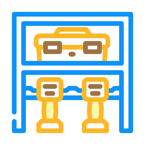 钻架子车库工具颜色图标矢量说明图片下载