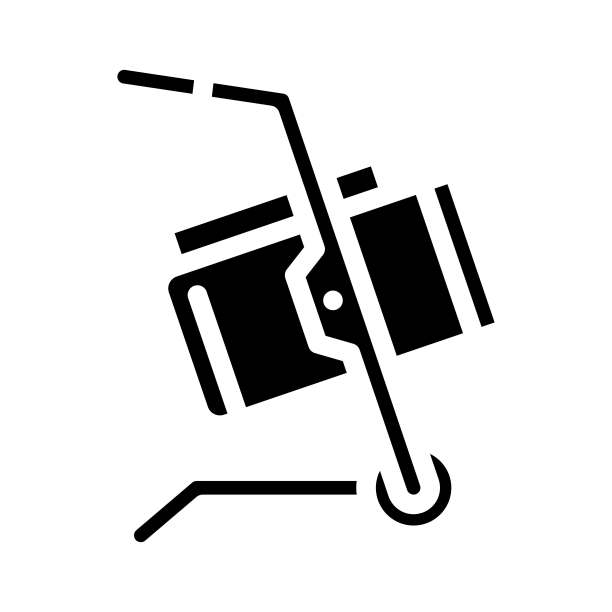 室内空间加热器车库工具符号图标矢量插图图片下载