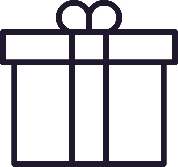 单线礼物图标矢量素材图片下载