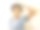 在孤立的白色背景下，震惊的亚洲男子变得秃顶和脱发图片下载