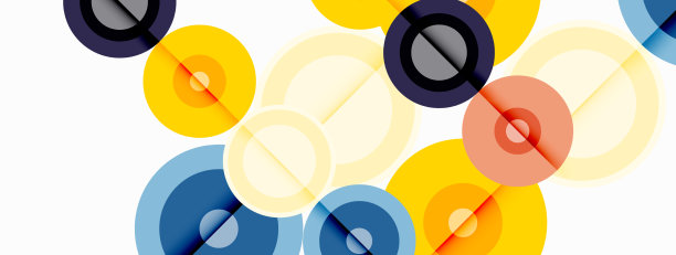 圆形阴影新潮的最小几何图片下载