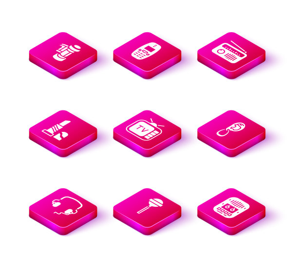 耳机，棒棒糖，口红，复古电视图片下载