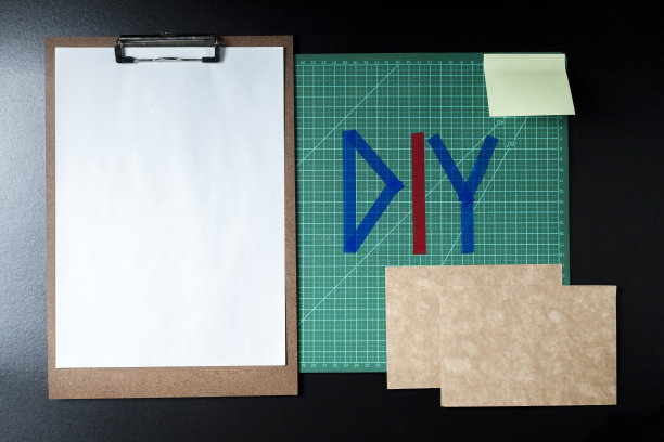 手工制品切割底座与diy书写。图片下载