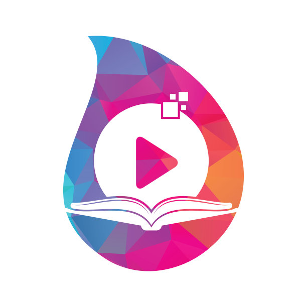 图书媒体标志设计图标模板。图片下载