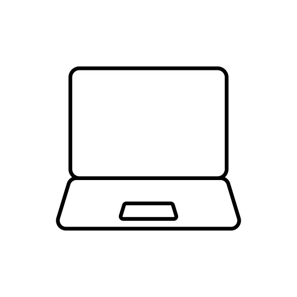 笔记本电脑图标矢量设计模板图片下载