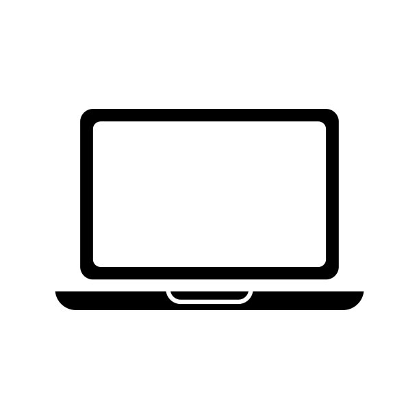 笔记本电脑图标矢量设计模板图片下载