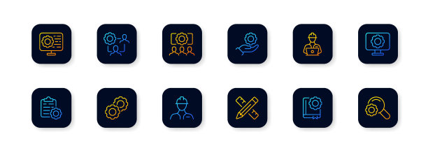 选项。平面，颜色，参数图标。向量。图片下载