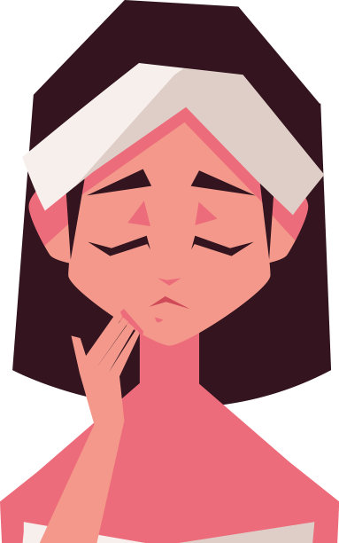 油性皮肤的少女图片下载