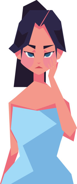 油性皮肤女性图片下载