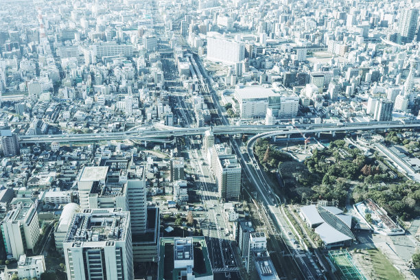 大阪的城市景观与建筑图片下载