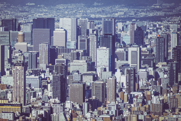 大阪的城市景观与建筑图片下载