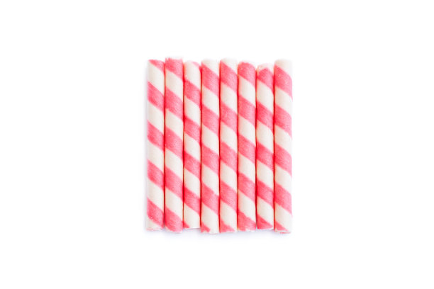 白色底色，粉红色条纹，草莓味图片下载