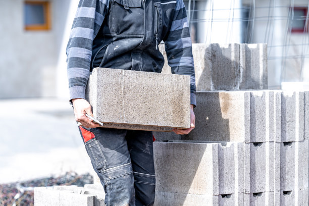 用混凝土砖建造的建筑物图片下载