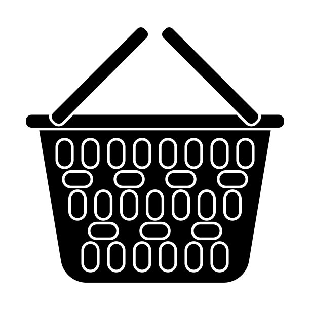 购物篮图标，购物矢量，购物篮插图图片下载