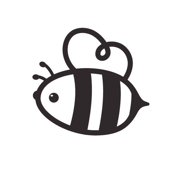 可爱的小蜜蜂微笑，用蜂蜜装饰甜点图片下载