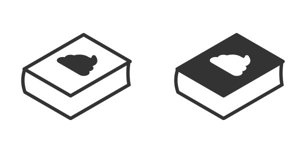 封面上有一堆垃圾的图书图标。糟糕的书籍图标。矢量插图。图片下载