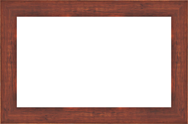 木质框架孤立在白色背景上。矢量插图eps 10图片下载