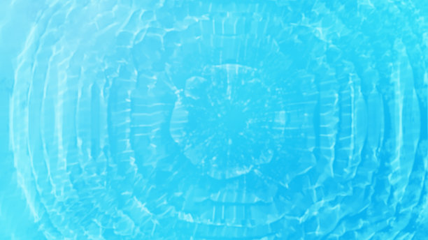 3 d演示。涟漪背景。水面反射在地板上的图像。(浅蓝色)(景观)图片下载